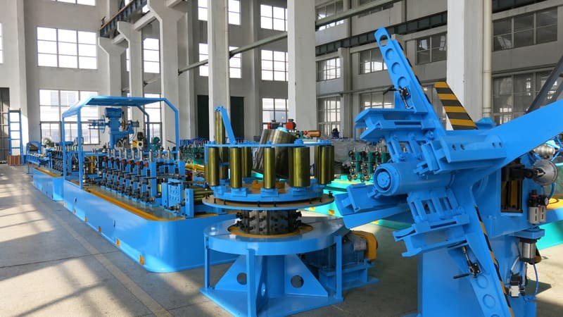 ERW pipe forming mill production line