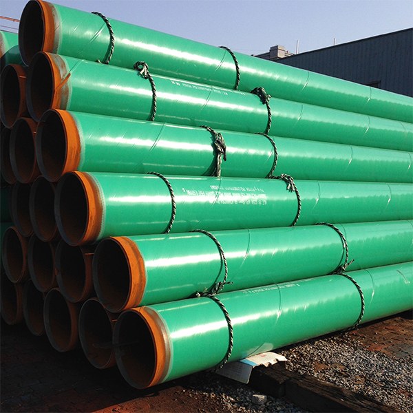 Green FBE 3PE anti-corrosion coated steel pipes